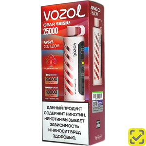 VOZOL GEAR SHISHA 25000 Клубника киви со льдом